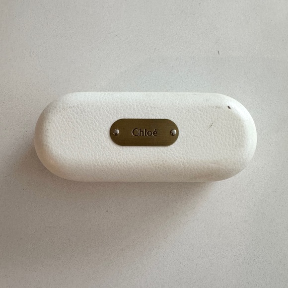 Chloe Accessories - Chloe Eyewear Glasses Case White / Gold Authentic